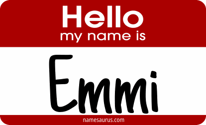 Hello my name is Emmi png download