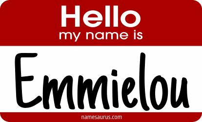 Hello my name is Emmielou png download
