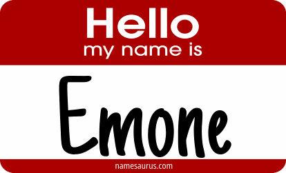 Hello my name is Emone png download