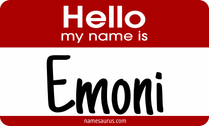 Hello my name is Emoni png download