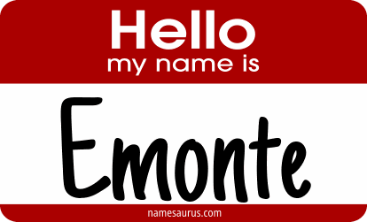 Hello my name is Emonte png download