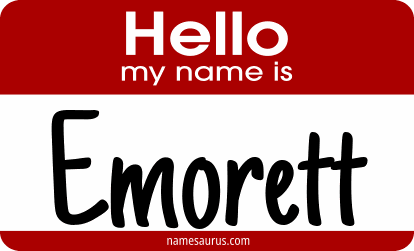 Hello my name is Emorett png download