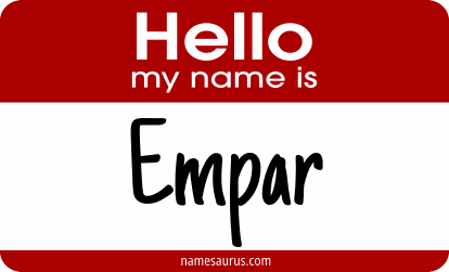 Hello my name is Empar png download
