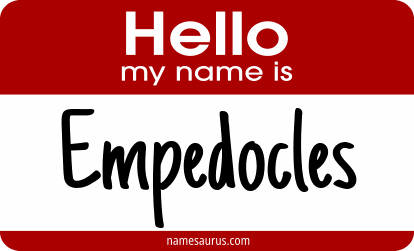 Hello my name is Empedocles png download