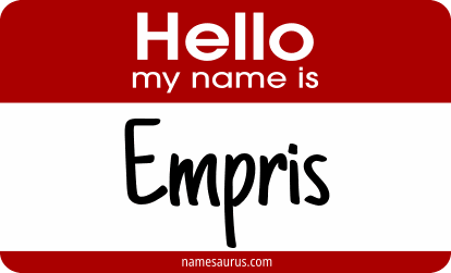 Hello my name is Empris png download