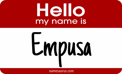 Hello my name is Empusa png download