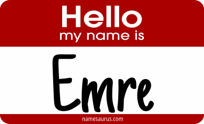 Hello my name is Emre png download