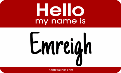 Hello my name is Emreigh png download