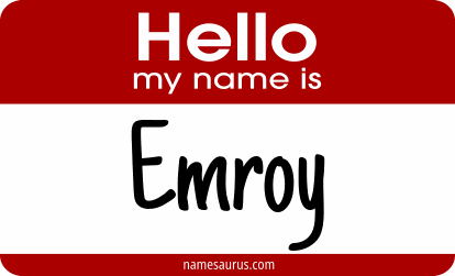 Hello my name is Emroy png download