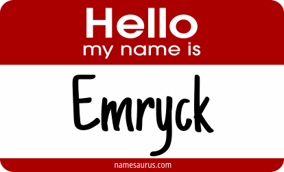 Hello my name is Emryck png download