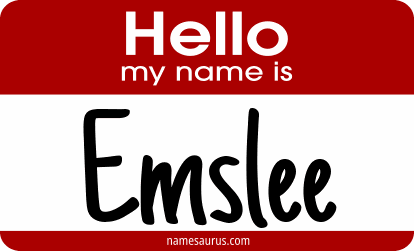 Hello my name is Emslee png download