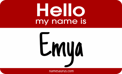 Hello my name is Emya png download