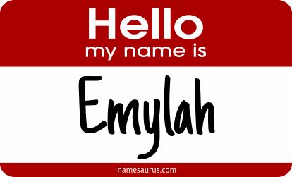 Hello my name is Emylah png download