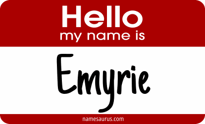 Hello my name is Emyrie png download