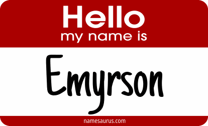 Hello my name is Emyrson png download