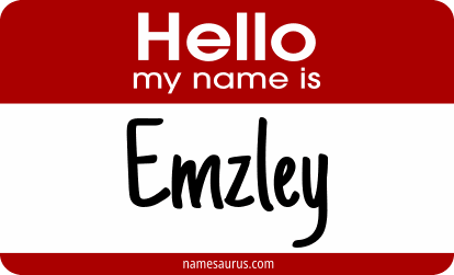 Hello my name is Emzley png download