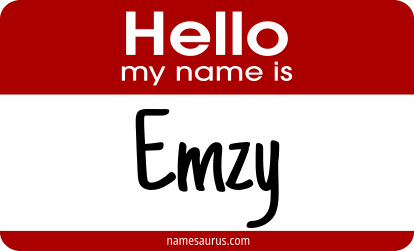 Hello my name is Emzy png download