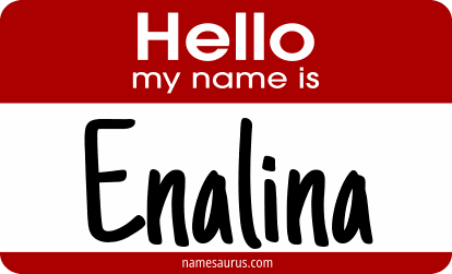 Hello my name is Enalina png download