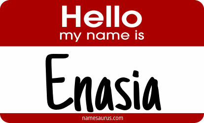 Hello my name is Enasia png download