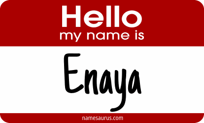 Hello my name is Enaya png download