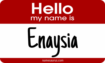 Hello my name is Enaysia png download