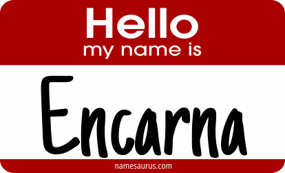 Hello my name is Encarna png download