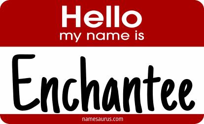 Hello my name is Enchantee png download