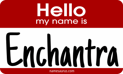Hello my name is Enchantra png download
