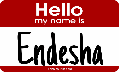 Hello my name is Endesha png download