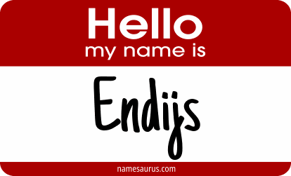 Hello my name is Endijs png download