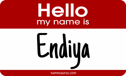 Hello my name is Endiya png download