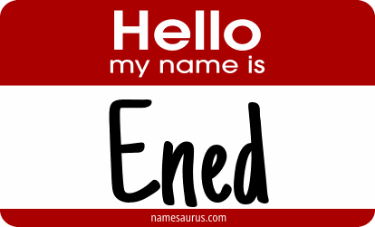 Hello my name is Ened png download