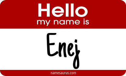 Hello my name is Enej png download