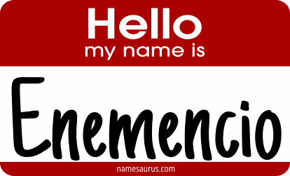 Hello my name is Enemencio png download
