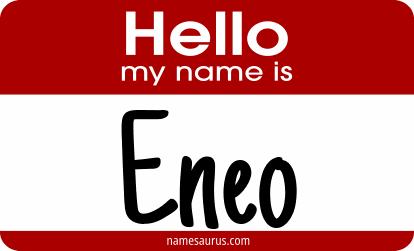 Hello my name is Eneo png download