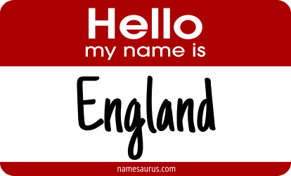 Hello my name is England png download