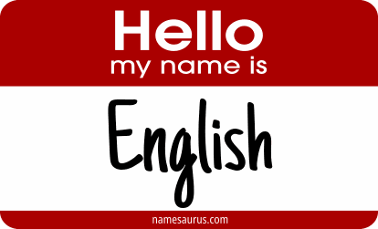 Hello my name is English png download