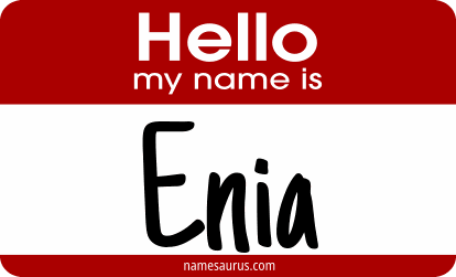 Hello my name is Enia png download