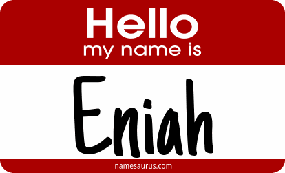 Hello my name is Eniah png download