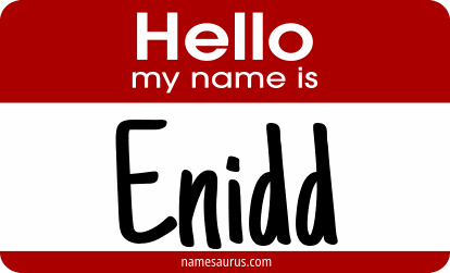 Hello my name is Enidd png download
