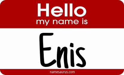 Hello my name is Enis png download