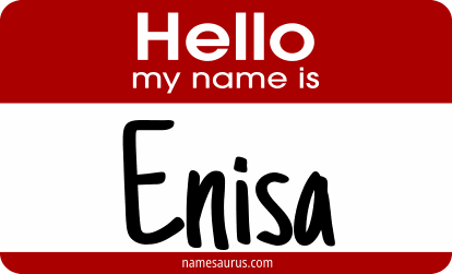 Hello my name is Enisa png download