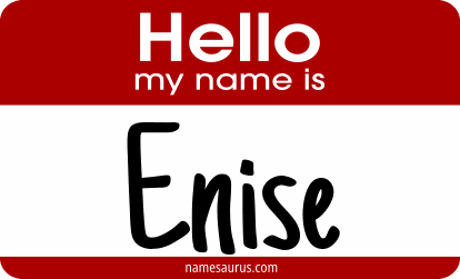 Hello my name is Enise png download