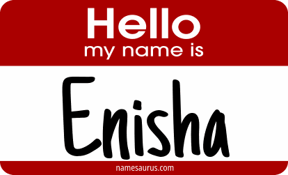 Hello my name is Enisha png download
