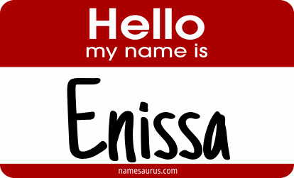 Hello my name is Enissa png download