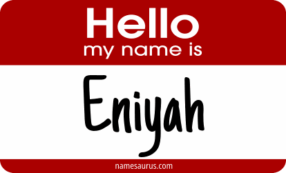 Hello my name is Eniyah png download