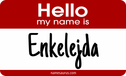 Hello my name is Enkelejda png download