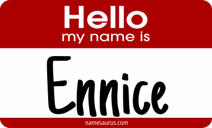 Hello my name is Ennice png download