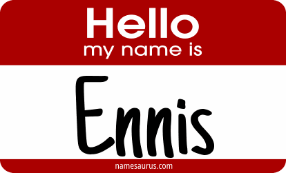 Hello my name is Ennis png download