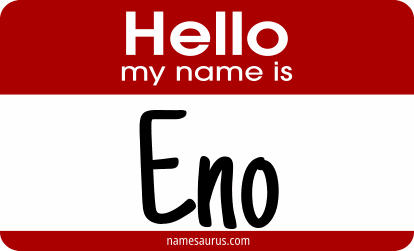 Hello my name is Eno png download
